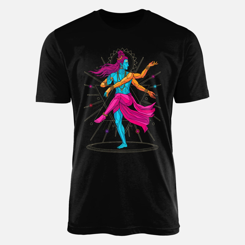 Magliette: Shiva Nataraja geometrico