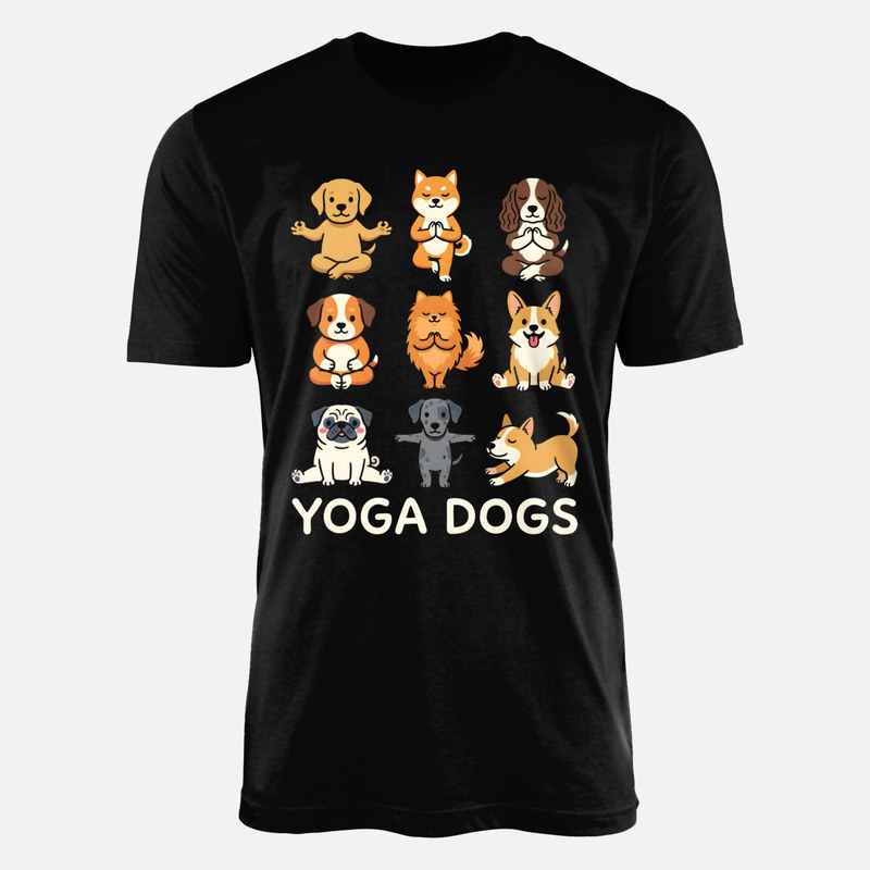 Magliette: Cani che fanno yoga