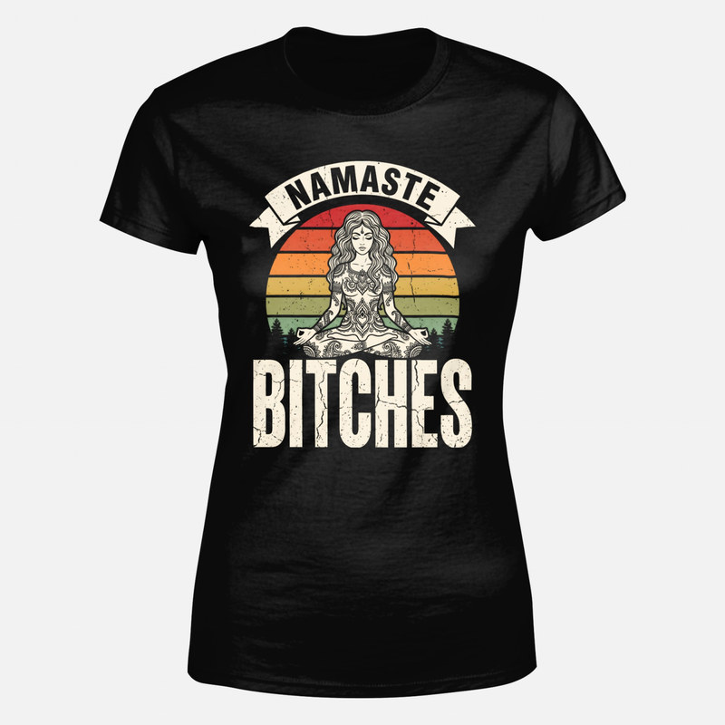 Magliette: Meditazione yoga e tramonto vintage