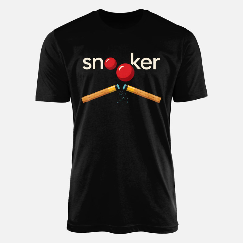 Magliette: Snooker con biglie rosse e stecche