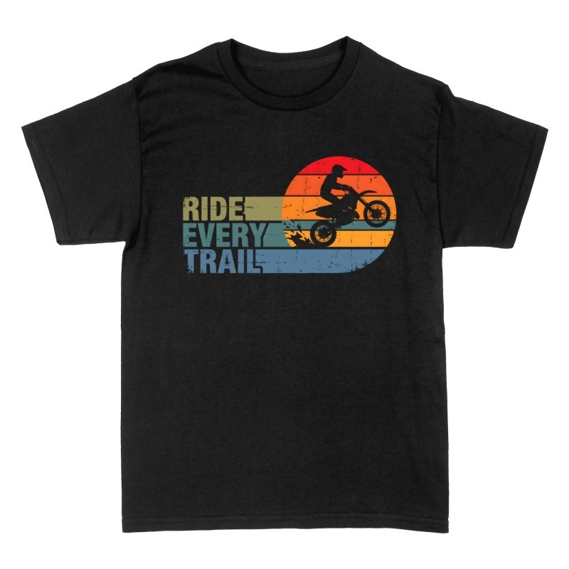 Magliette: Motocross al tramonto retro