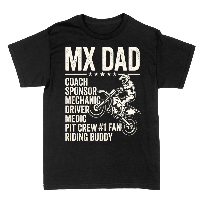 Magliette: Pap&agrave; motocross mx dad tuttofare