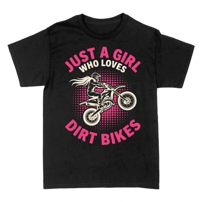 Magliette: Ragazza che ama il motocross