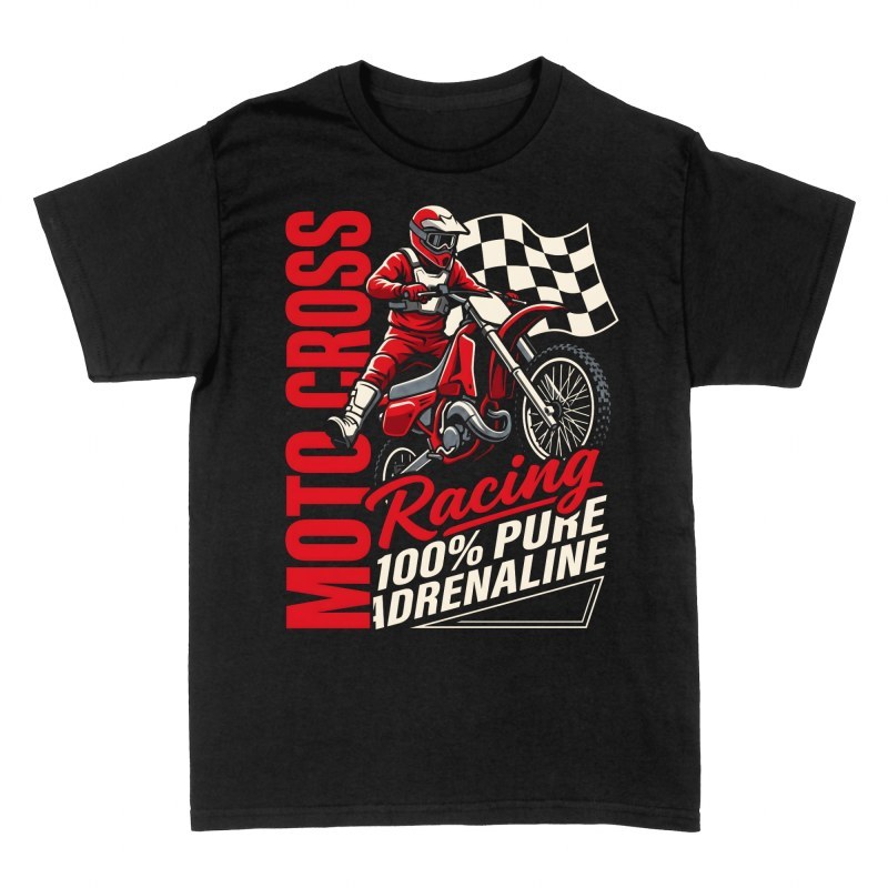 Magliette: Pilota motocross adrenalina pura