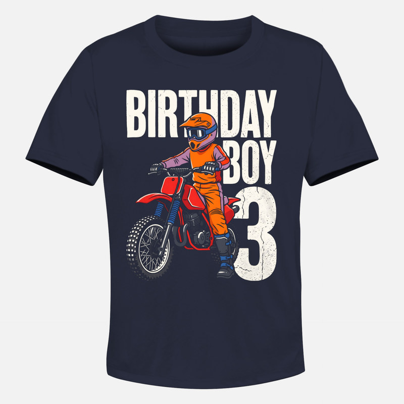 Magliette: Compleanno 3 bambino motocross