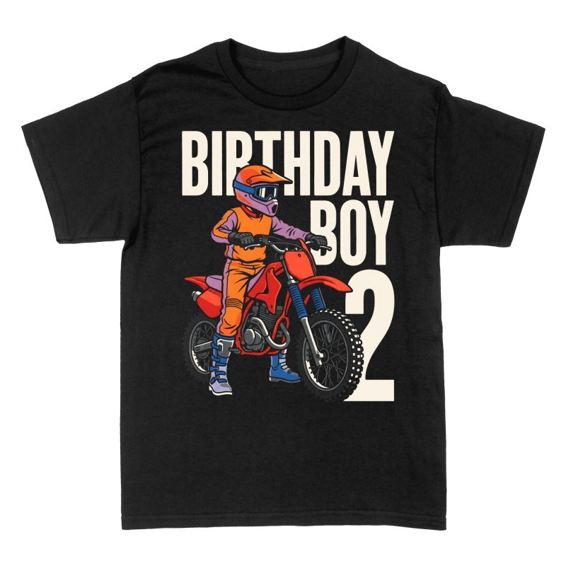 Magliette: Motocross compleanno 2 anni bimbo