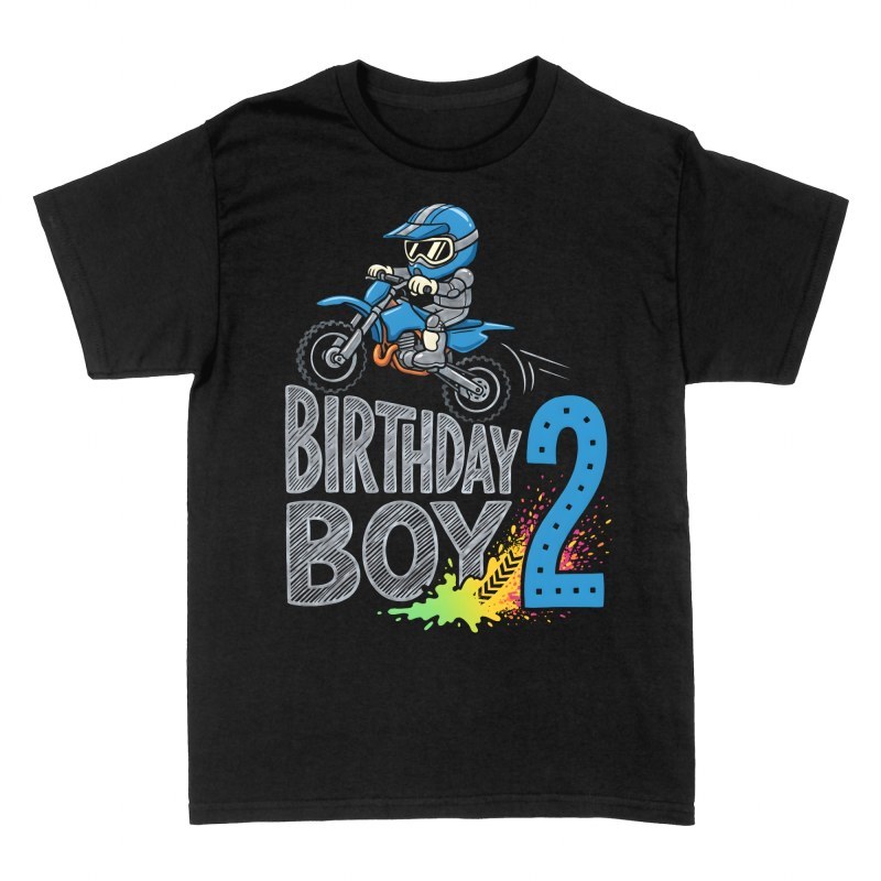 Magliette: Motocross secondo compleanno bimbo