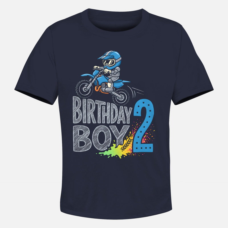 Magliette: Motocross secondo compleanno bimbo