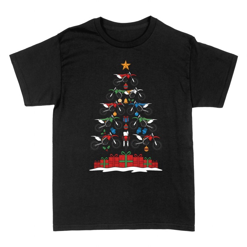 Magliette: Albero di Natale di motocross