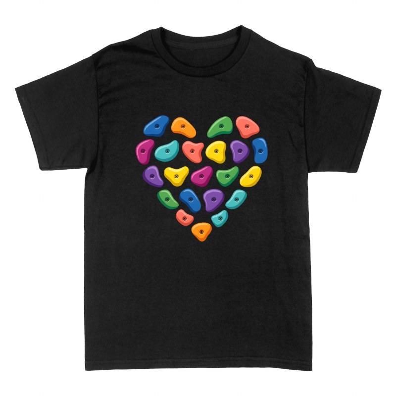 Magliette: Cuore di prese di arrampicata