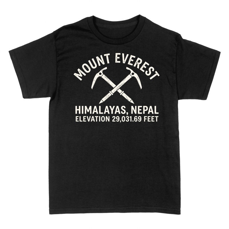 Magliette: Piccozze incrociate Monte Everest