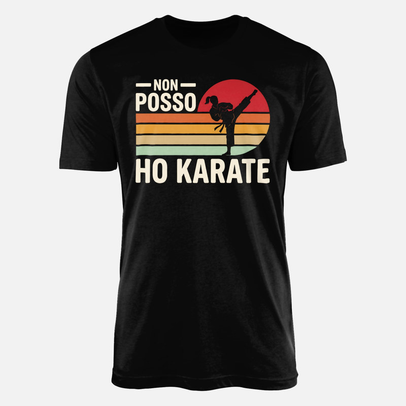Magliette: Non posso ho karate calcio vintage