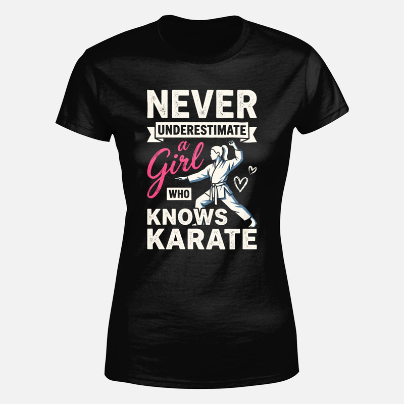 Magliette: Ragazza che fa karate