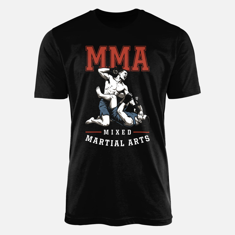 Magliette: Lottatori di MMA in combattimento