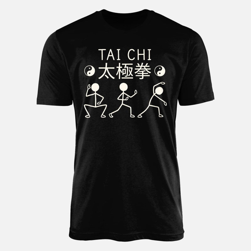 Magliette: Figure stick Tai Chi e Yin Yang