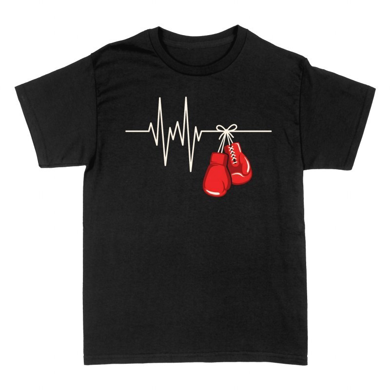 Magliette: Battito cardiaco con guantoni da boxe