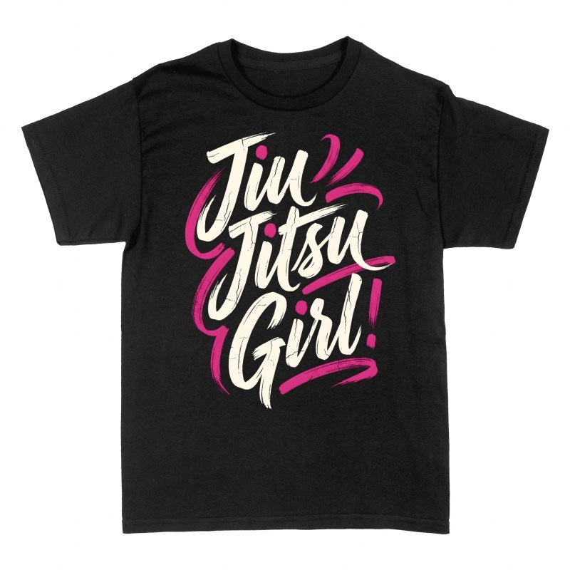 Magliette: Ragazza jiu jitsu con pennellata