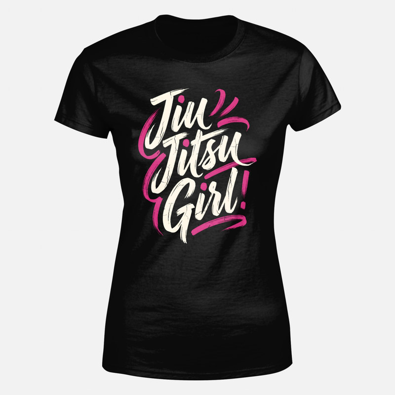 Magliette: Ragazza jiu jitsu con pennellata