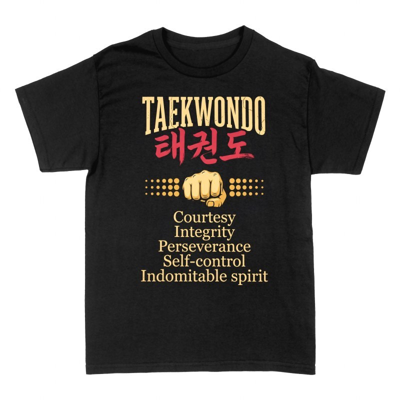 Magliette: Principi del taekwondo con pugno