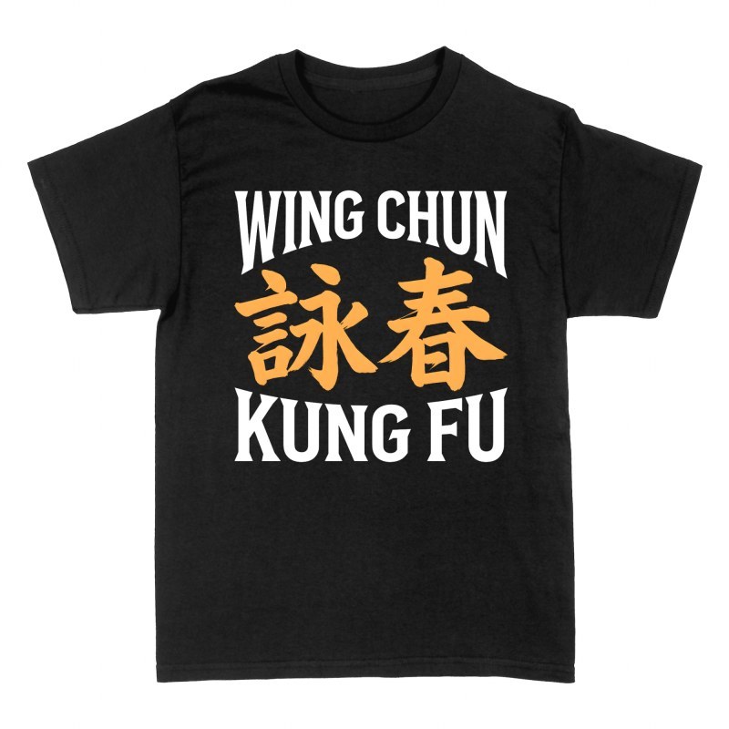 Magliette: Wing Chun Kung Fu con caratteri cinesi