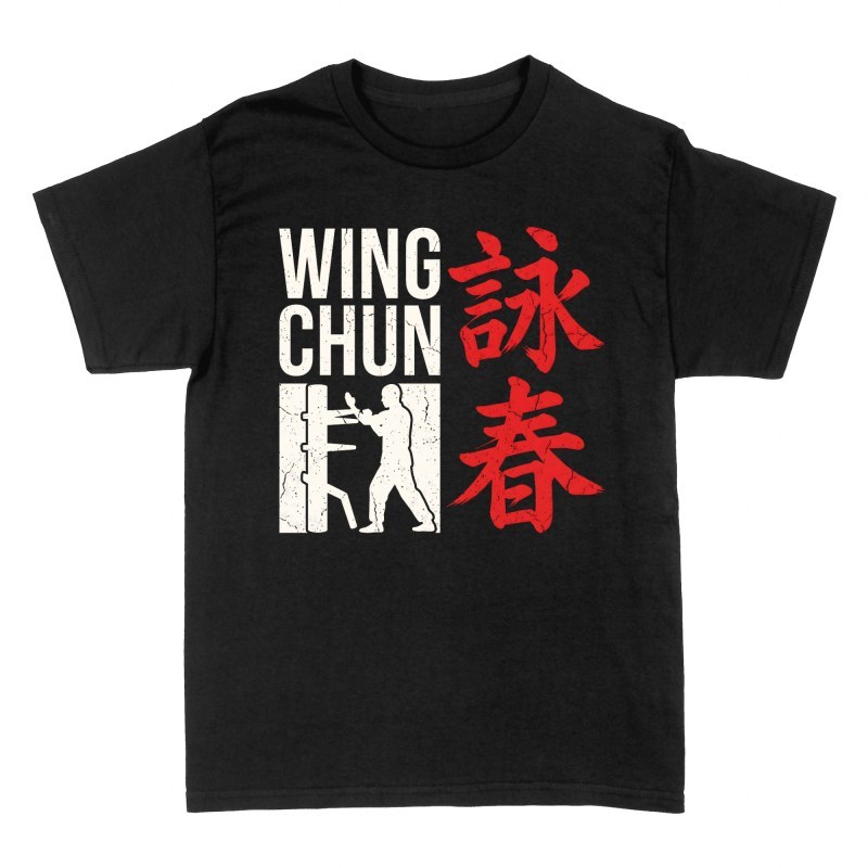 Magliette: Allenamento Wing Chun con uomo di legno