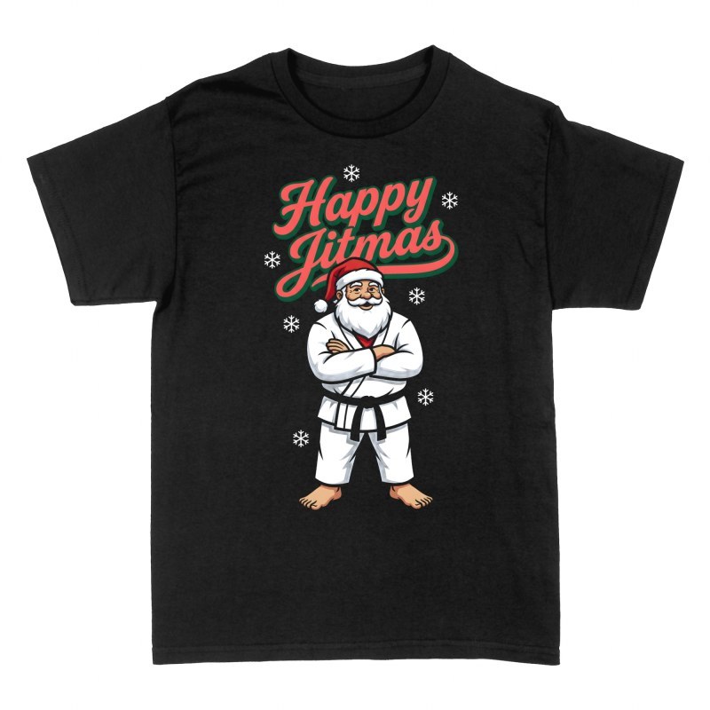 Magliette: Babbo Natale jiu-jitsu Happy Jitmas