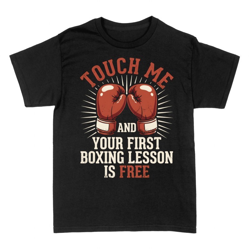Magliette: Prima lezione di boxe gratis guantoni