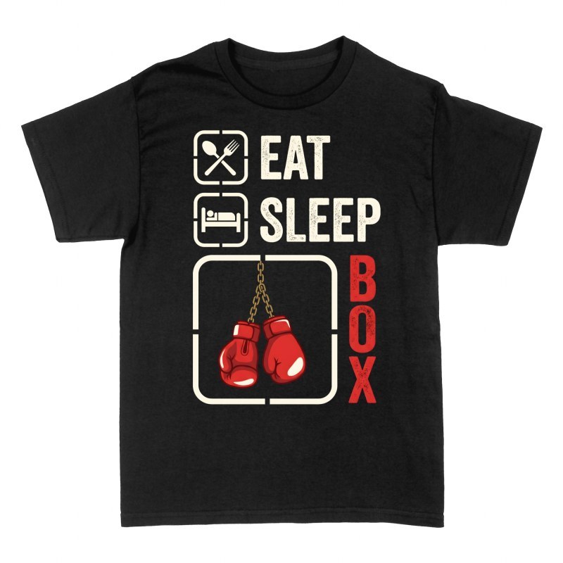 Magliette: Routine eat sleep box