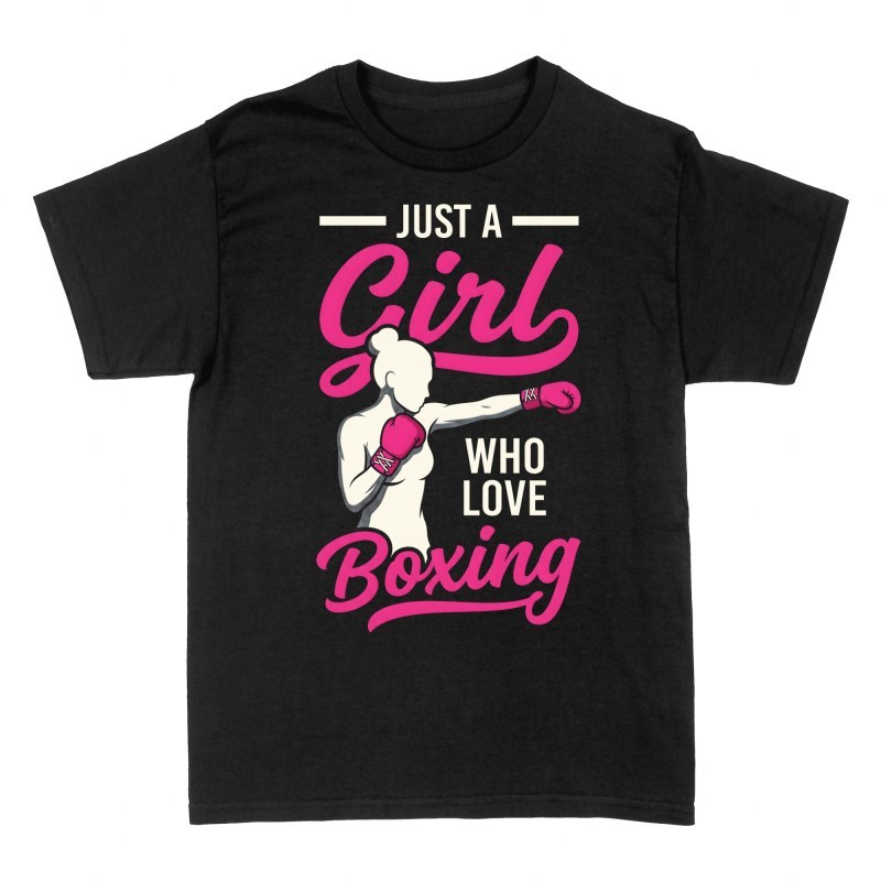Magliette: Ragazza che ama la boxe