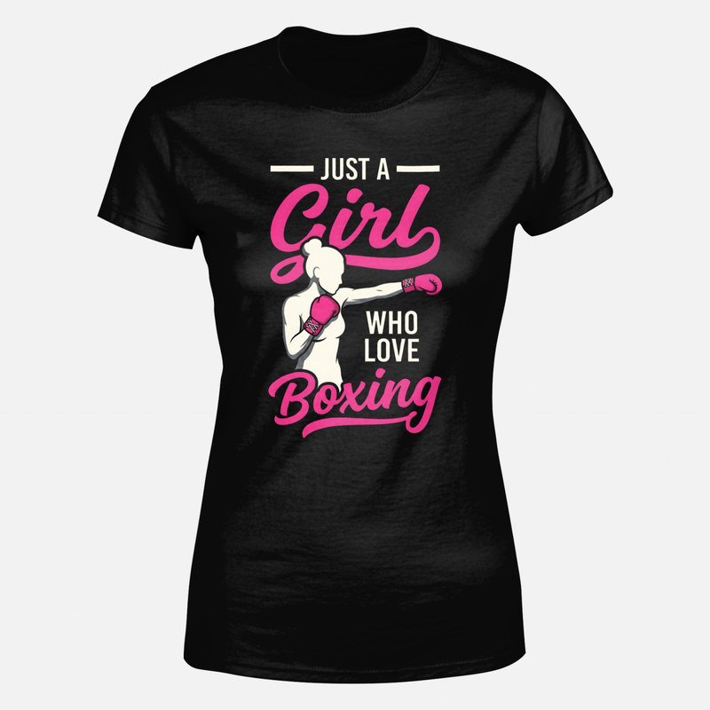 Magliette: Ragazza che ama la boxe