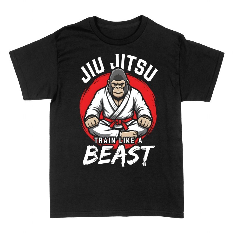 Magliette: Gorilla jiu jitsu train like a beast