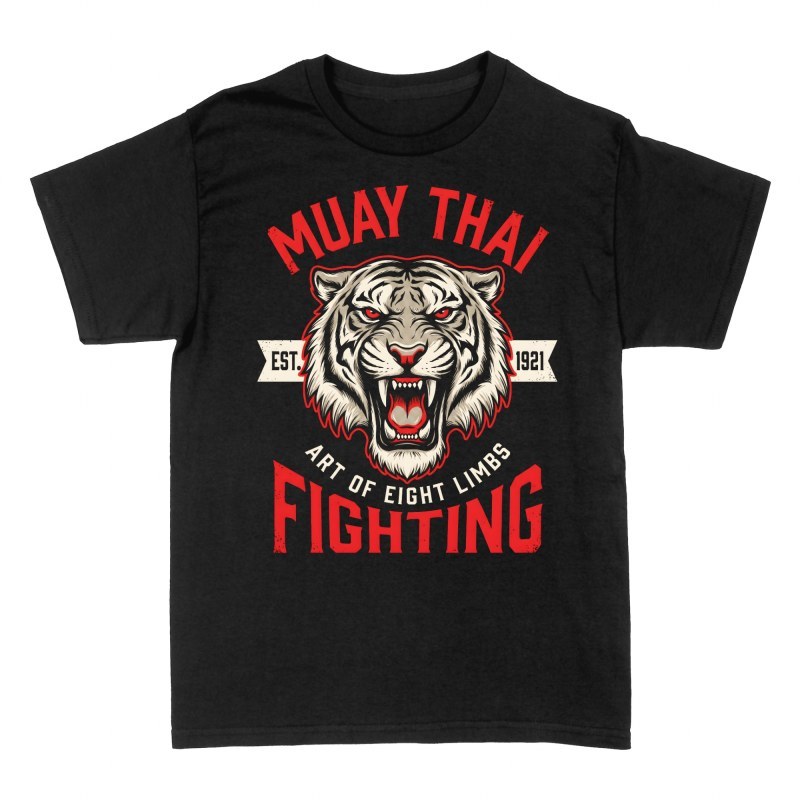 Magliette: Tigre ruggente Muay Thai vintage