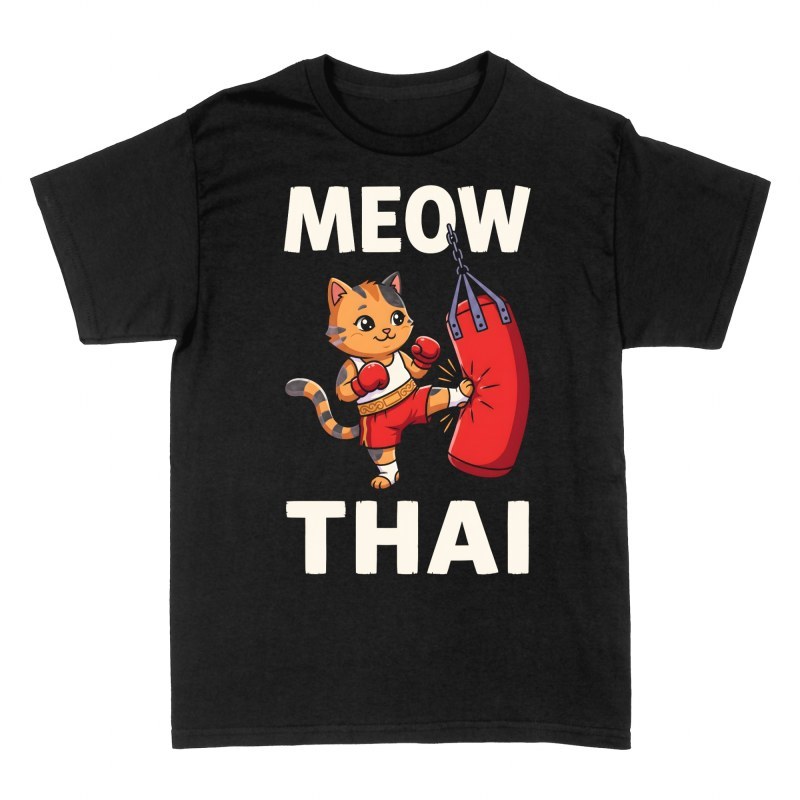 Magliette: Gatto Muay Thai Meow Thai