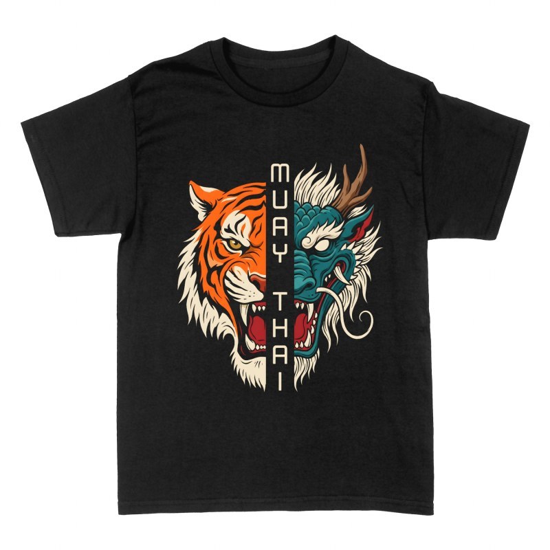 Magliette: Muay Thai tigre e drago