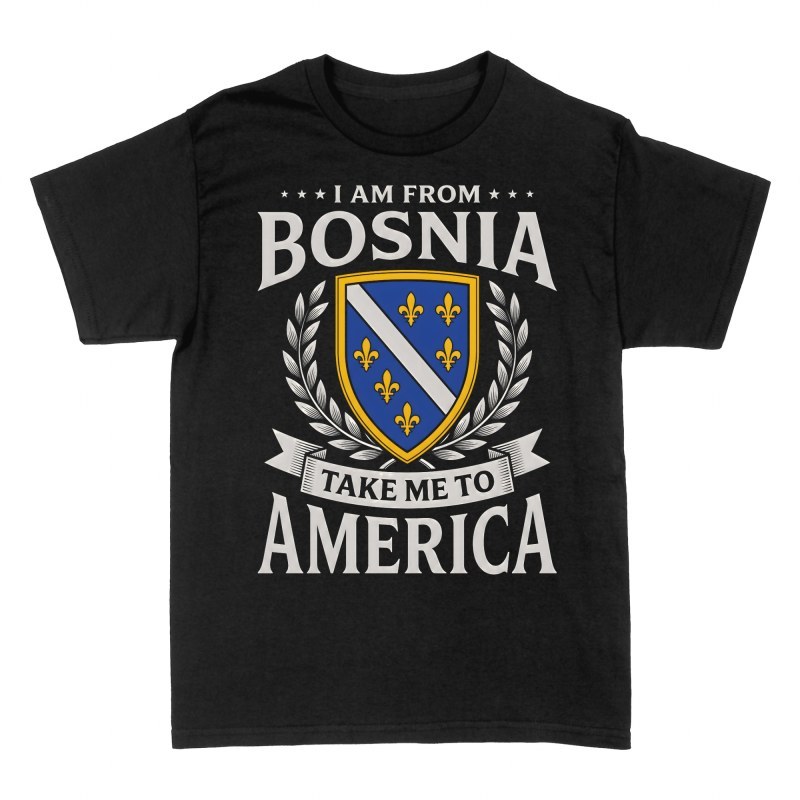 Magliette: Dalla Bosnia all'America con stemma