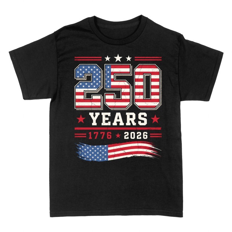 Magliette: 250 Anni Semiquincentenario USA