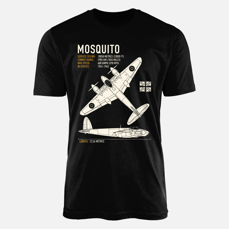 Magliette: Fascia tecnica aereo Mosquito
