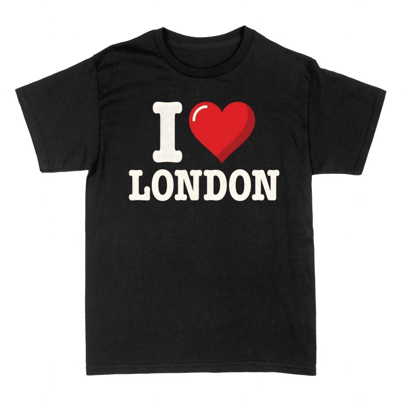 Magliette: Amo Londra cuore classico