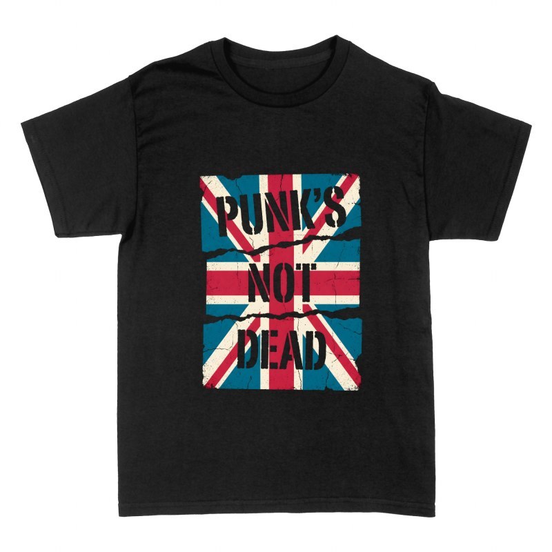 Magliette: Bandiera britannica strappata punk