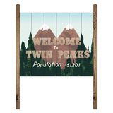 Adesivi Murali: Segno di legno Welcome Twin Peaks