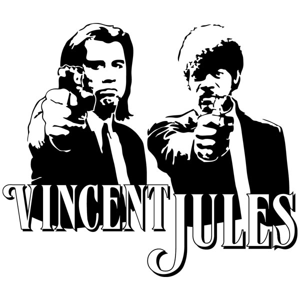 Adesivi Murali: Vincent & Jules