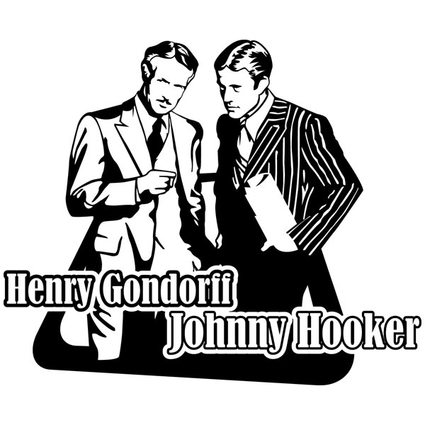 Adesivi Murali: Johnny Hooker e Henry Gondorff