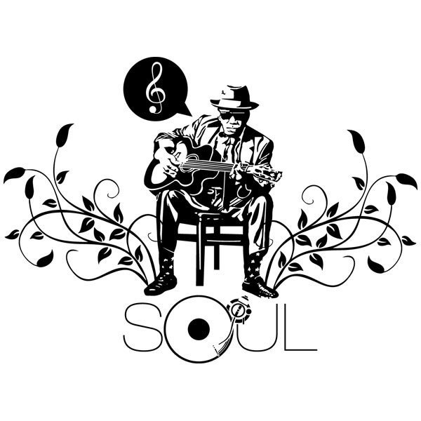 Adesivi Murali: Soul, John Lee Hooker
