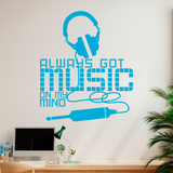 Adesivi Murali: Always got music on my mind 3