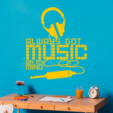 Adesivi Murali: Always got music on my mind 4