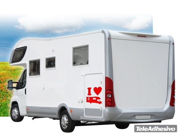 Adesivi per camper: I Love AC camper