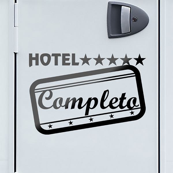 Adesivi per camper: Hotel Completo classic