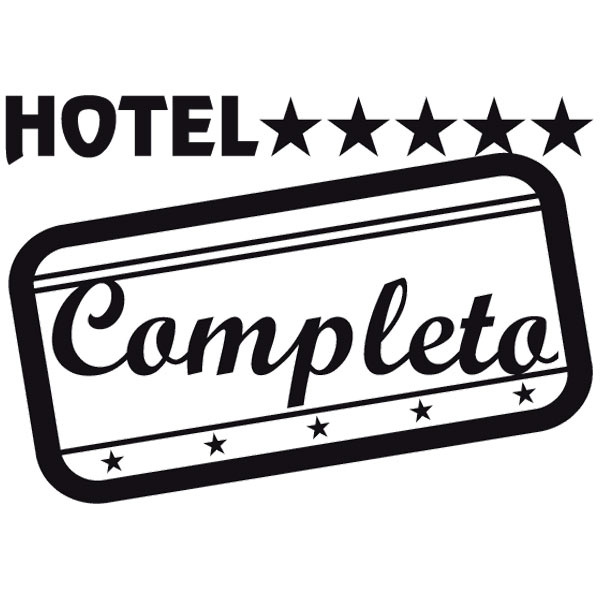 Adesivi per camper: Hotel Completo classic