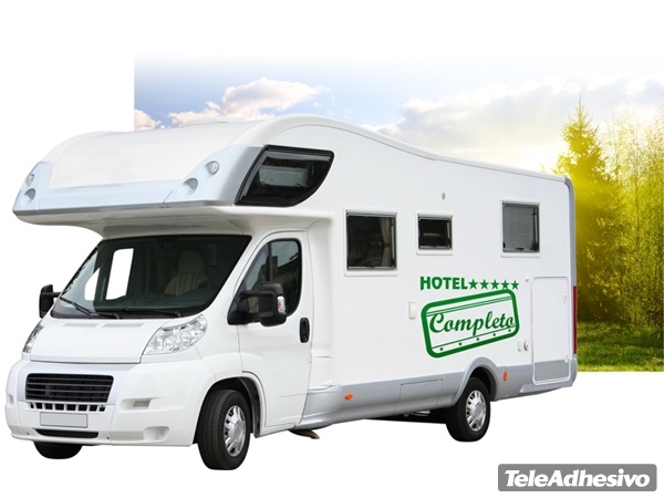 Adesivi per camper: Hotel Completo classic