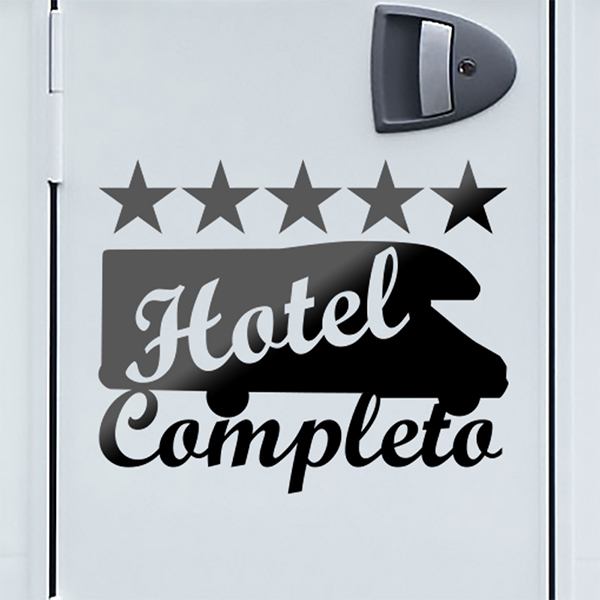 Adesivi per Auto e Moto: Hotel Completo camper